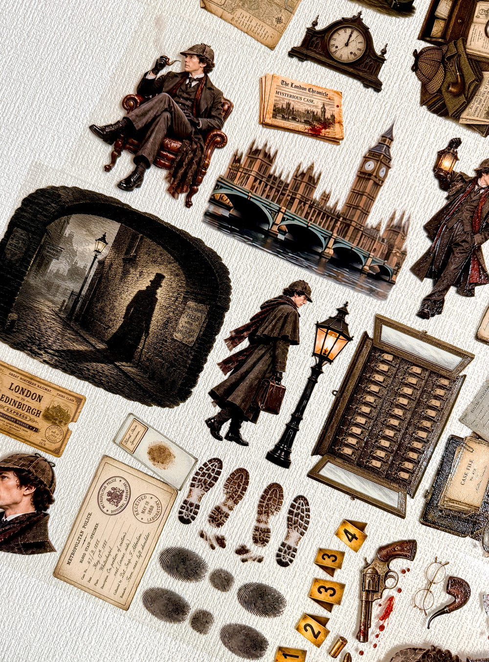 Torn Paper_ Sherlock Holmes 3D Print PET Tape 200cm TPM 133[1Loop]
