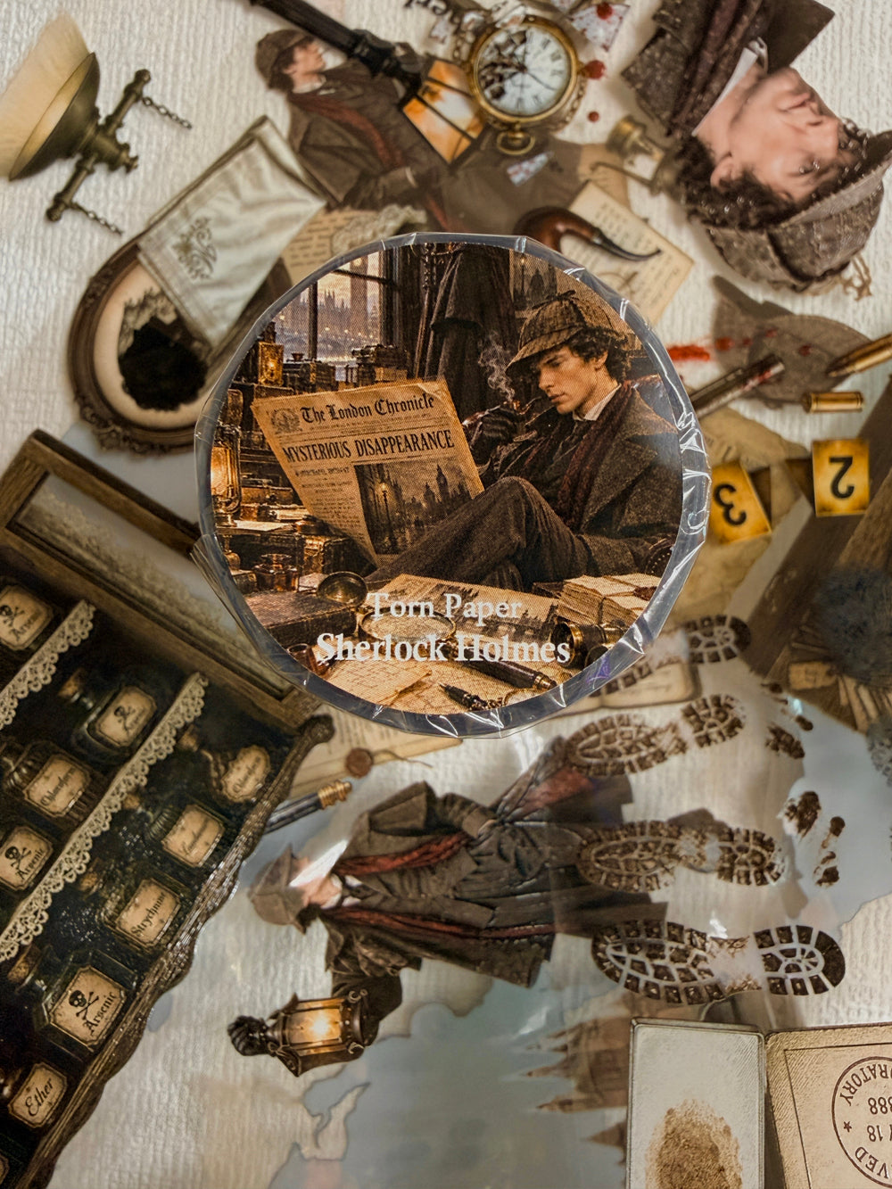 Torn Paper_ Sherlock Holmes 3D Print PET Tape 200cm TPM 133[1Loop]