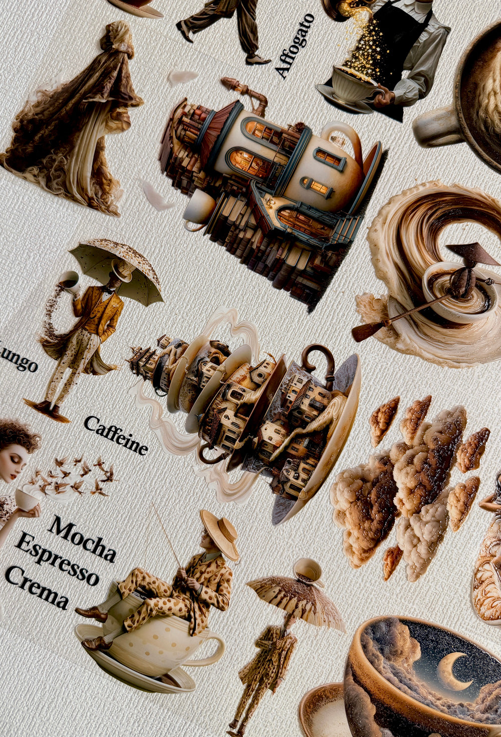Torn Paper_ The Curious Coffee 3D Print PET Tape 6m TPM 134[Whole]