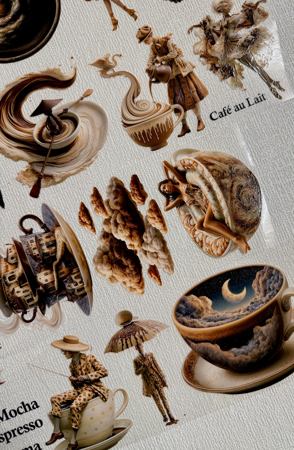Torn Paper_ The Curious Coffee 3D Print PET Tape 6m TPM 134[Whole]