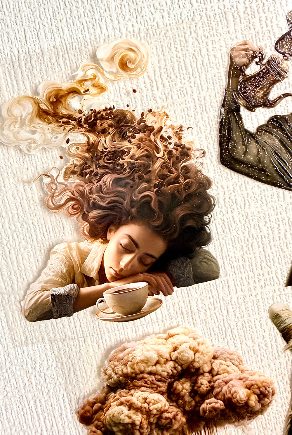 Torn Paper_ The Curious Coffee 3D Print PET Tape 6m TPM 134[Whole]