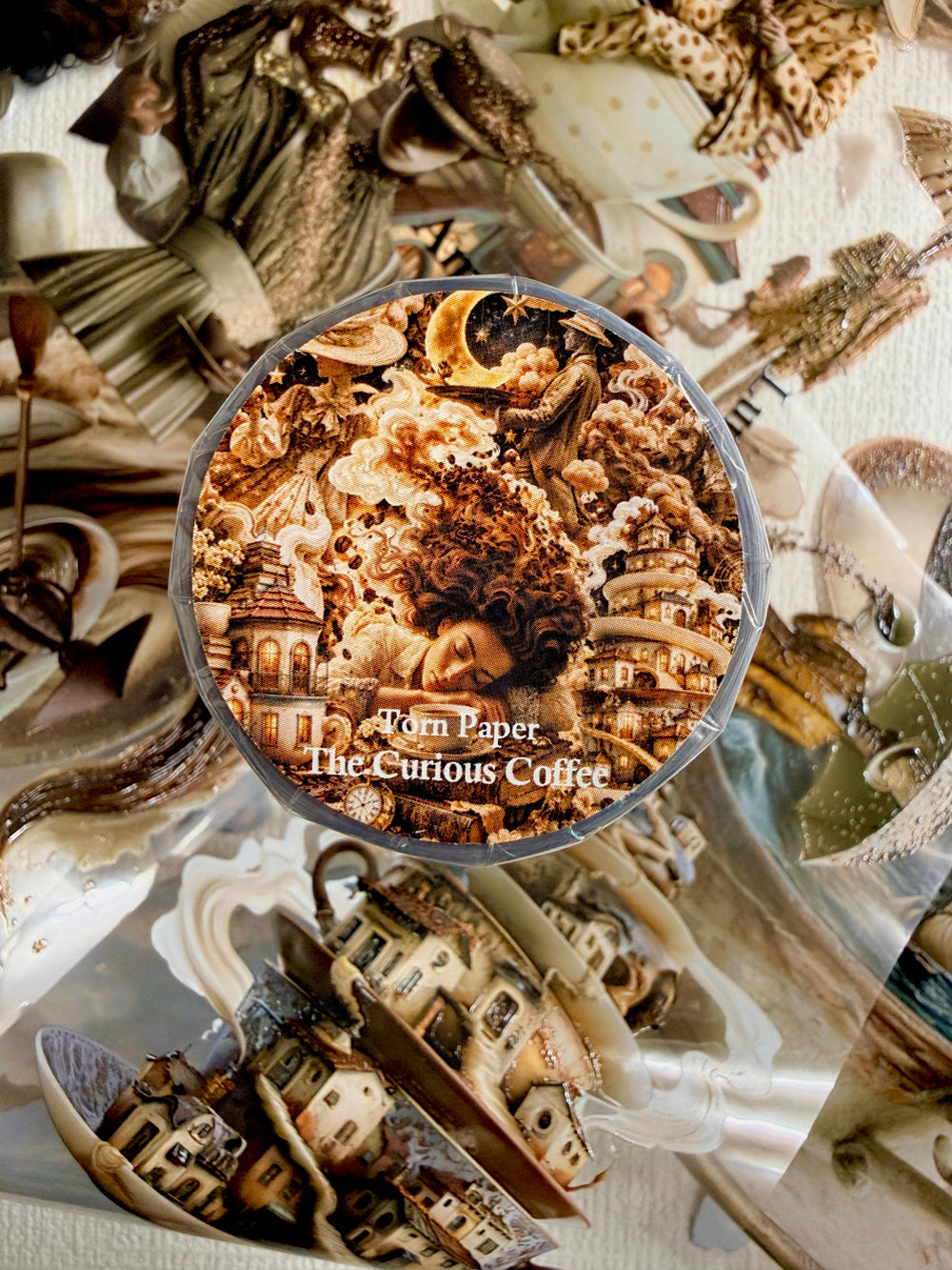 Torn Paper_ The Curious Coffee 3D Print PET Tape 6m TPM 134[Whole]