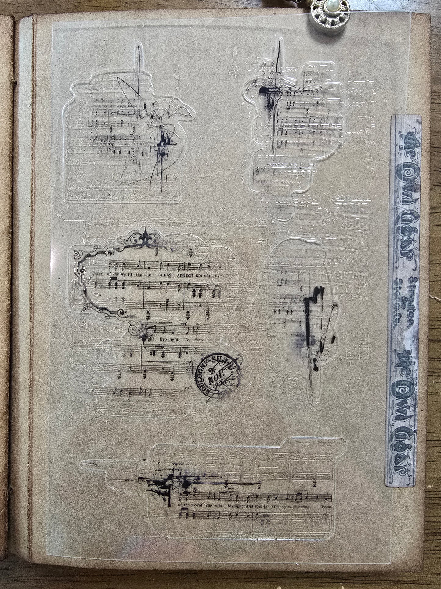 Torn Paper_ Sentimental Quotes 3D Print PET Stickerbook 10sheets TPM 041