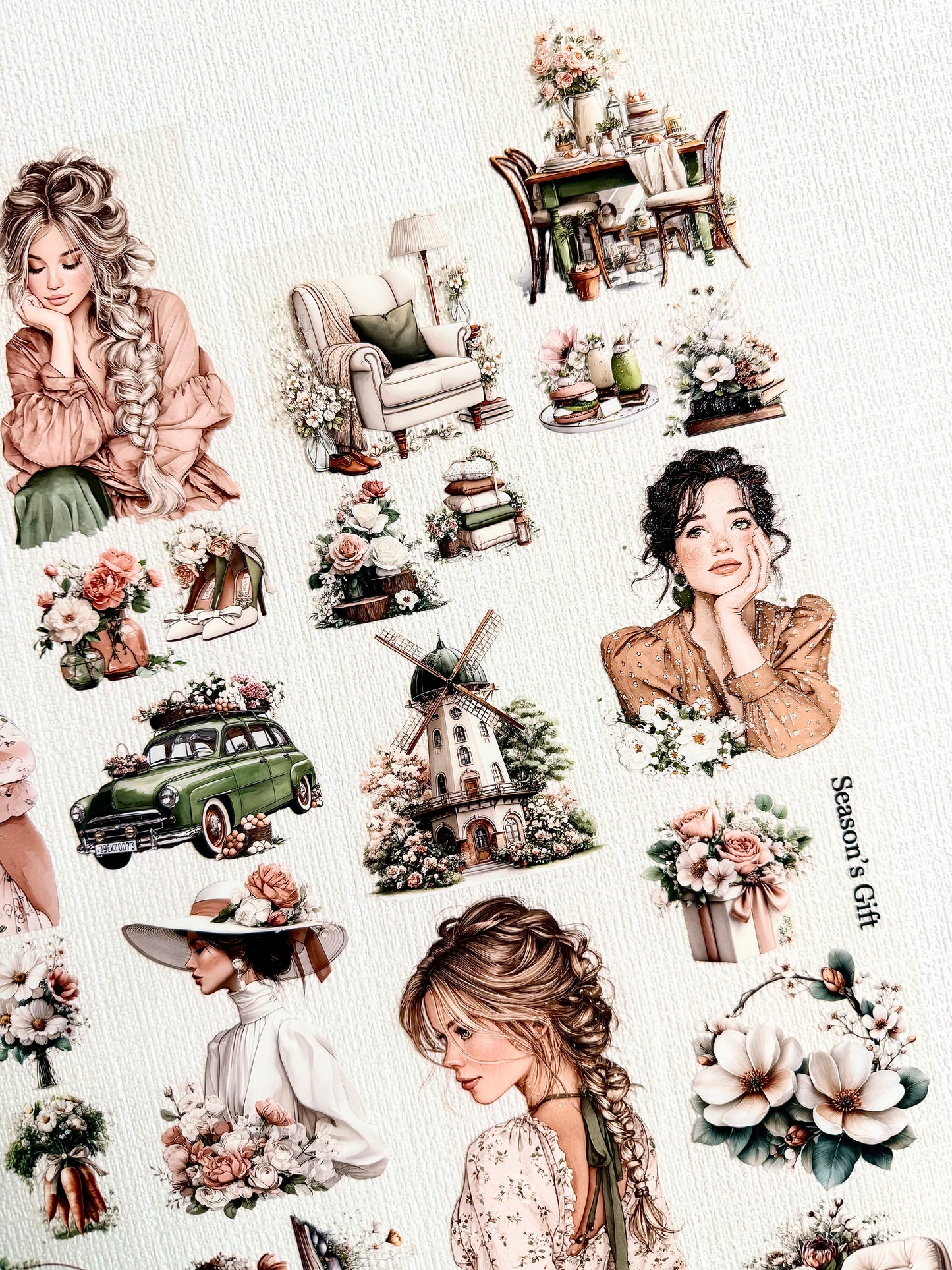 Torn Paper_ Blushwood Cottage 3D Print PET Tape 200cm TPM 076[1Loop]