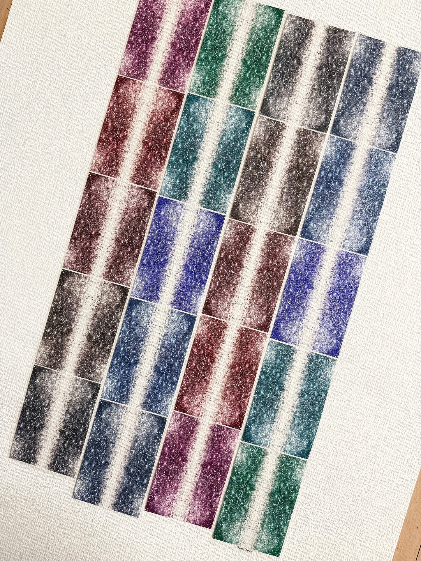 Torn Paper_ Glitter Cascade 3D Print PET Tape 200cm TPM 077[1Loop]