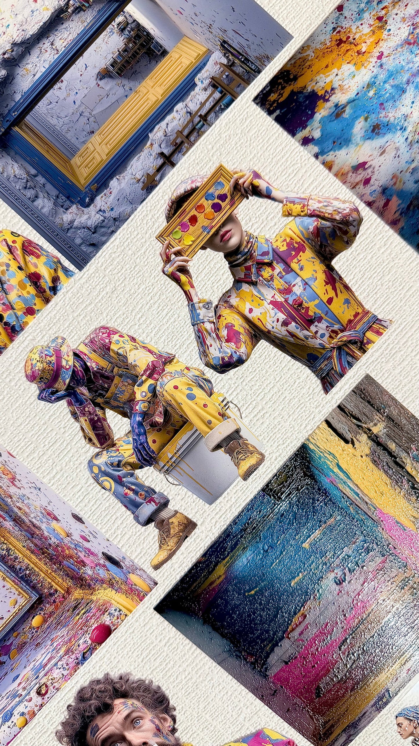 Torn Paper_ Chromatic Motion 3D Print PET Tape 200cm TPM 084[1Loop]