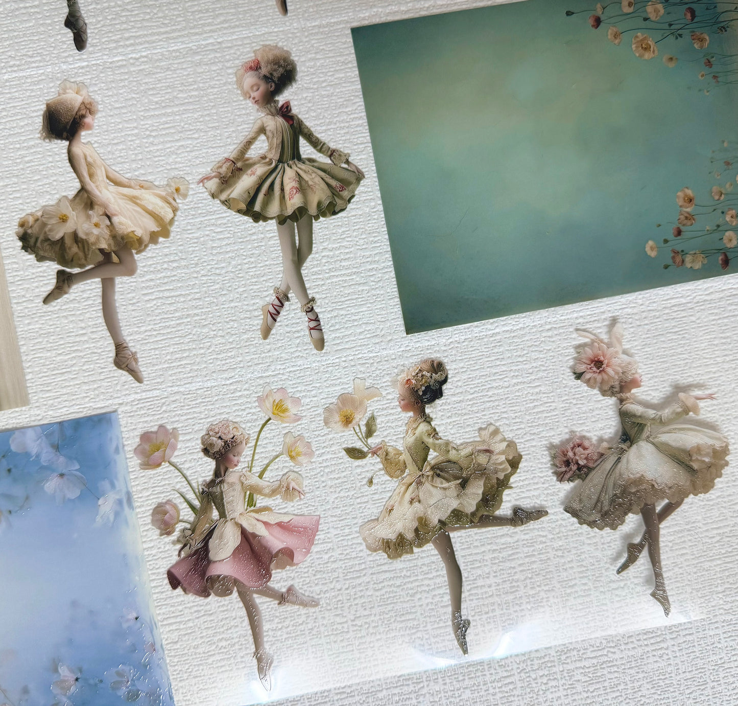 Torn Paper_ Ballerina in Bloom 3D Print PET Tape 200cm TPM 083[1Loop]
