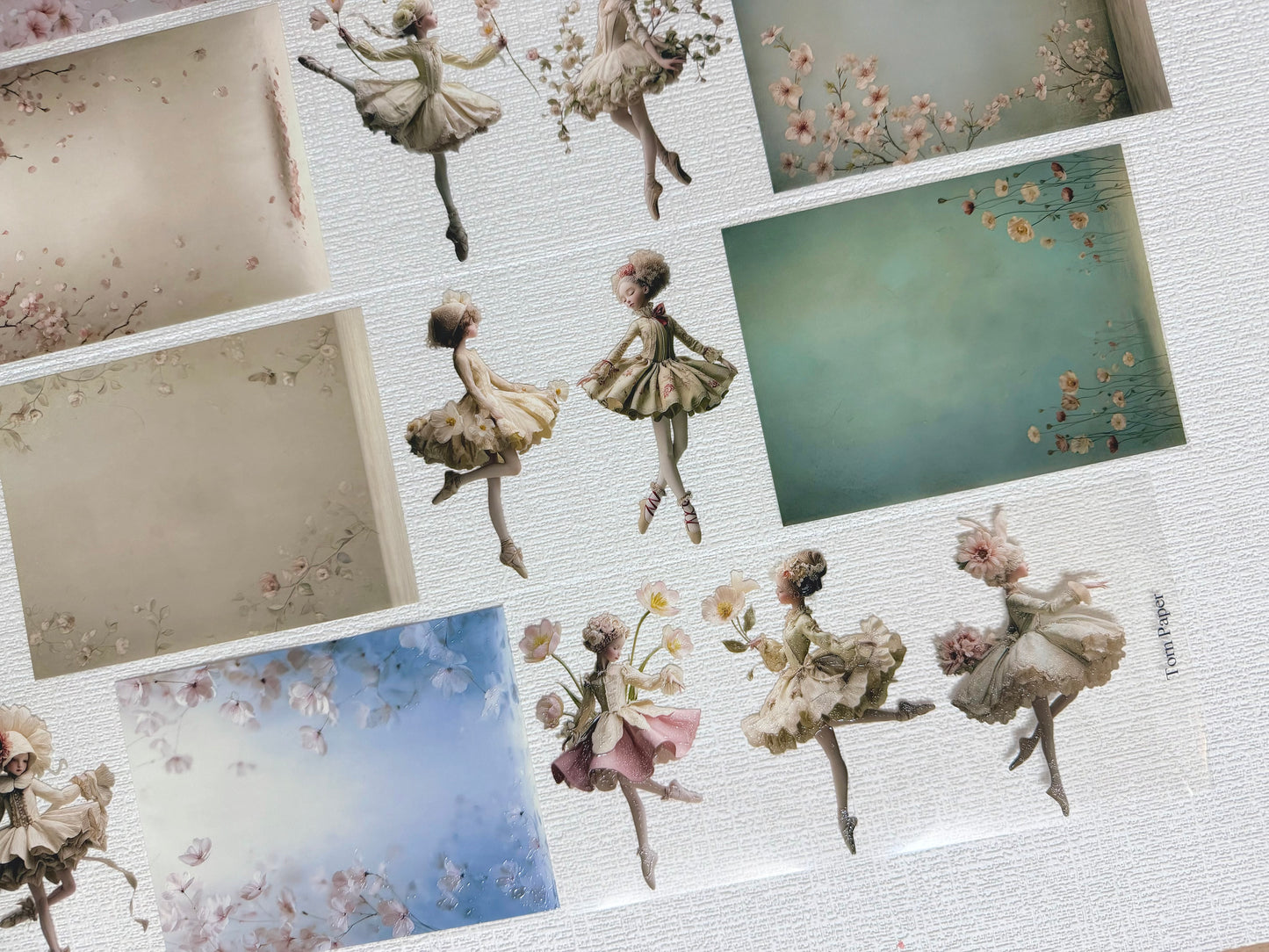 Torn Paper_ Ballerina in Bloom 3D Print PET Tape 200cm TPM 083[1Loop]