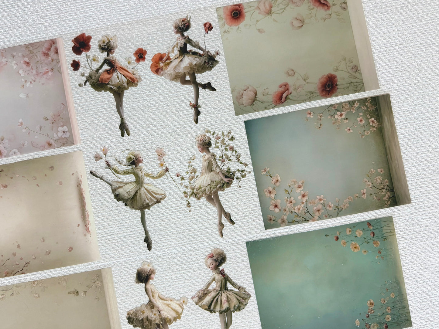 Torn Paper_ Ballerina in Bloom 3D Print PET Tape 200cm TPM 083[1Loop]