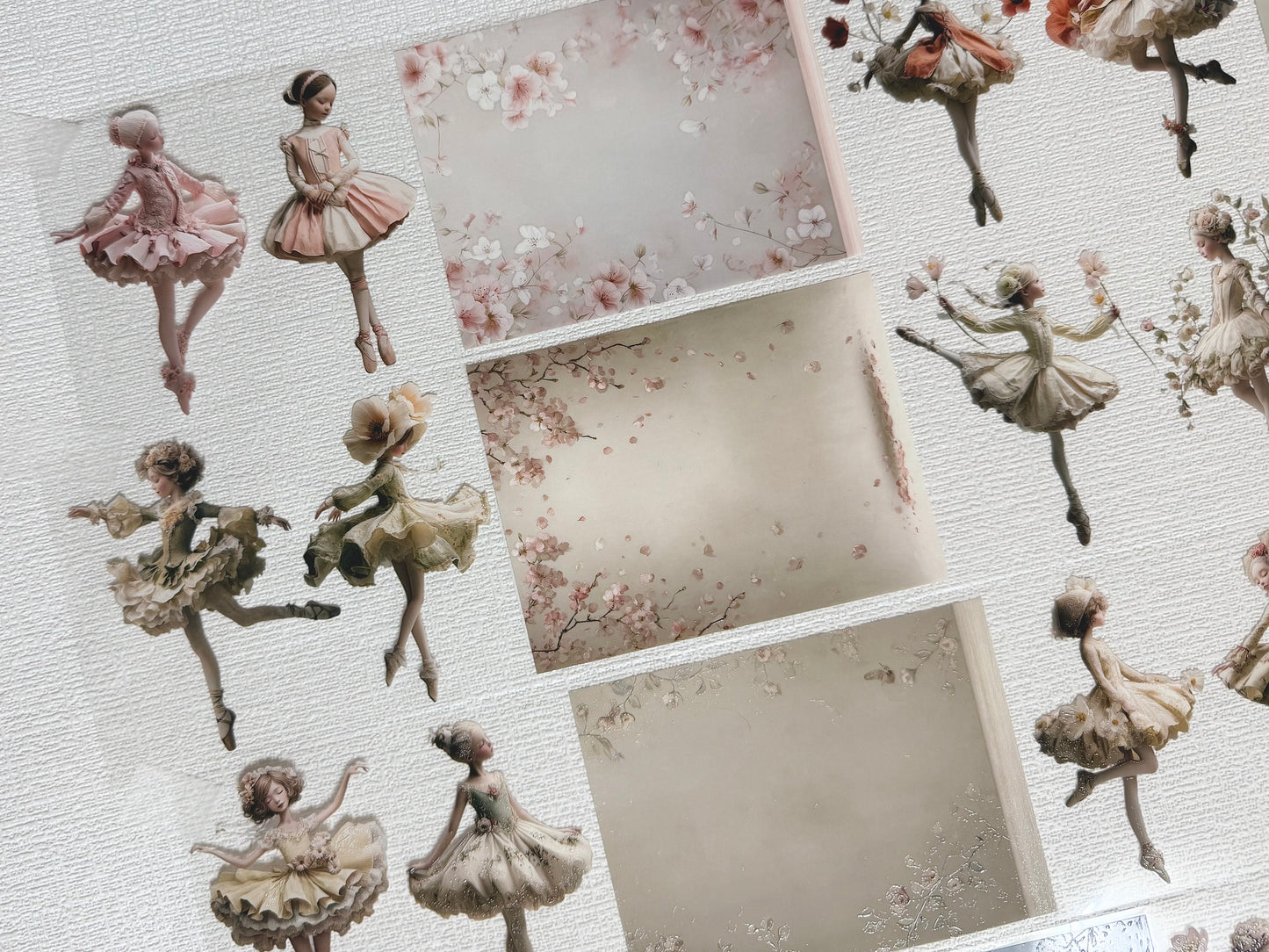 Torn Paper_ Ballerina in Bloom 3D Print PET Tape 200cm TPM 083[1Loop]