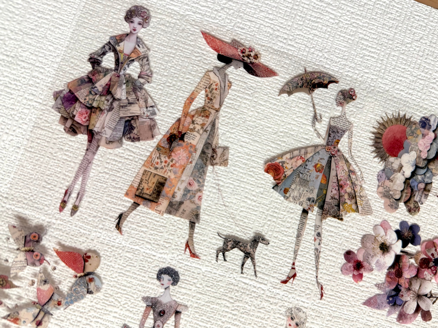 Torn Paper_ The Ladies of Paper Garden 3D Print PET Tape 6m TPM 092[Whole]