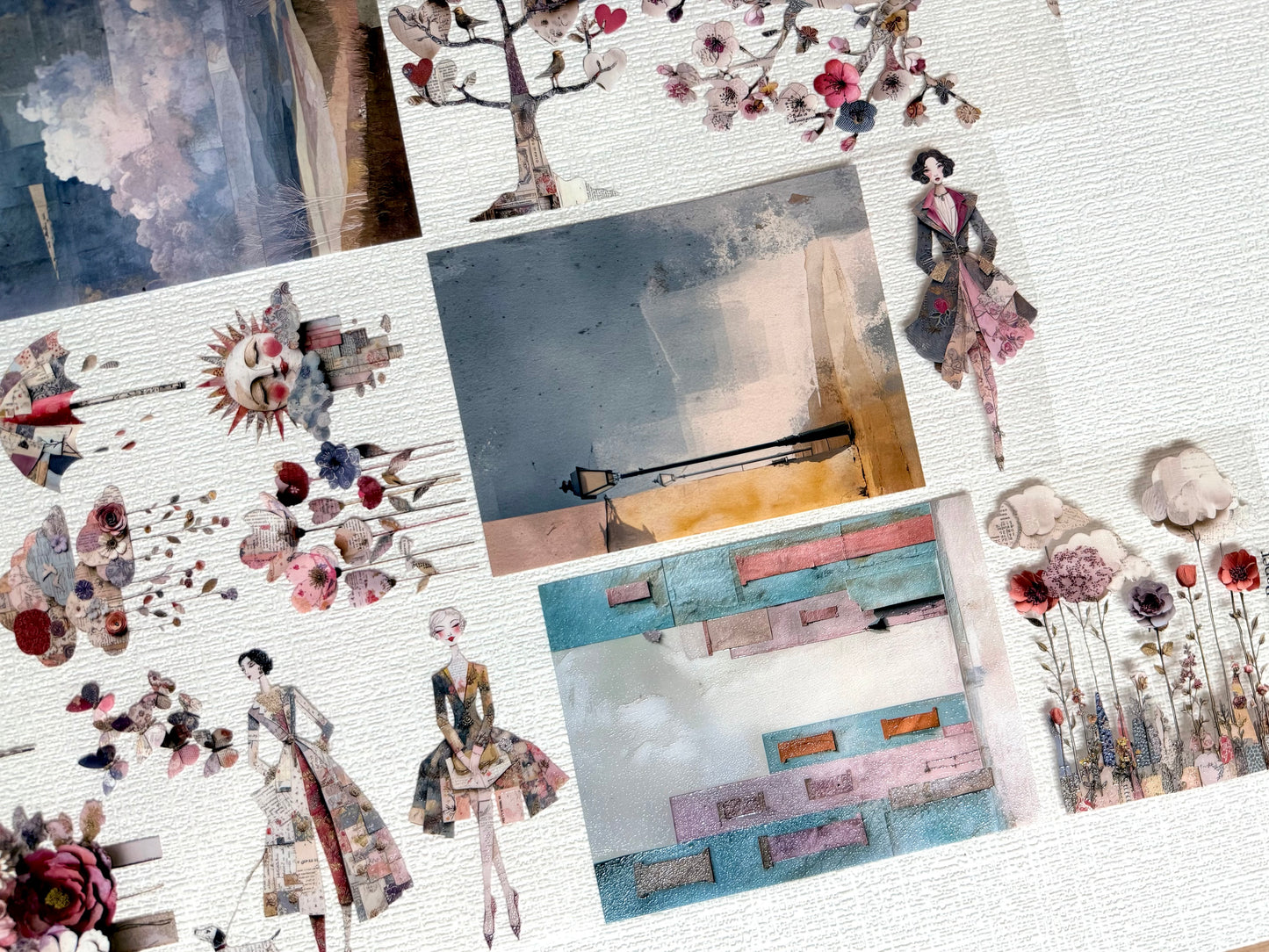 Torn Paper_ The Ladies of Paper Garden 3D Print PET Tape 6m TPM 092[Whole]