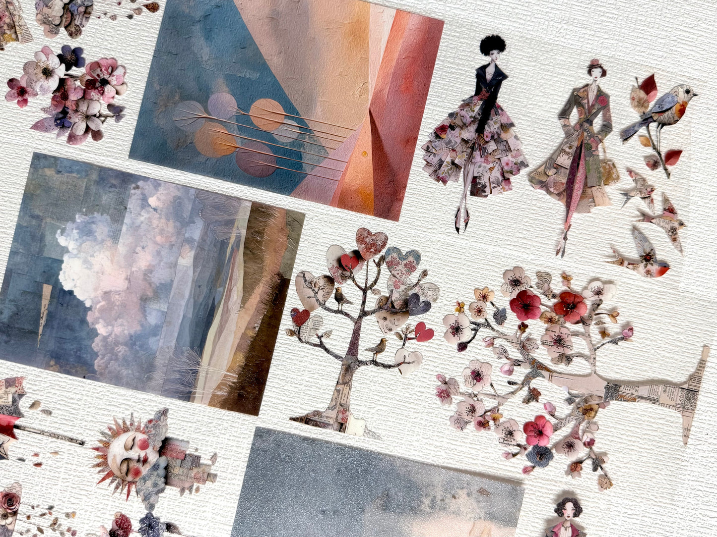 Torn Paper_ The Ladies of Paper Garden 3D Print PET Tape 6m TPM 092[Whole]
