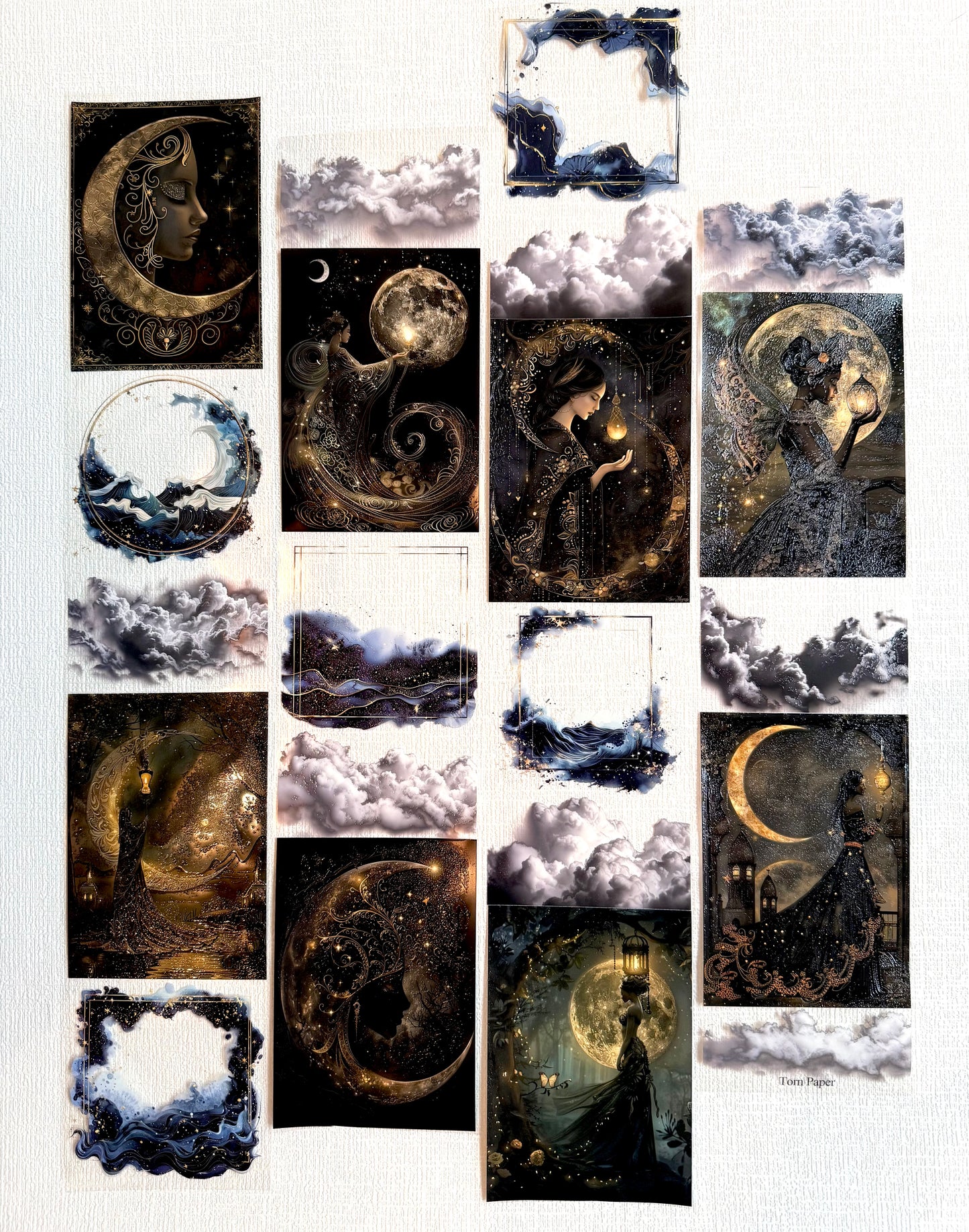 Torn Paper_ The Daughters of the Moon 3D Print PET Tape 200cm TPM 077[1Loop]