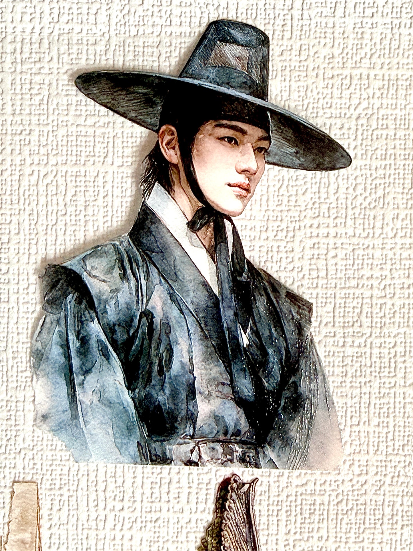 Torn Paper_ Whispers of Korea 3D Print PET Tape 200cm TPM 115[1Loop]