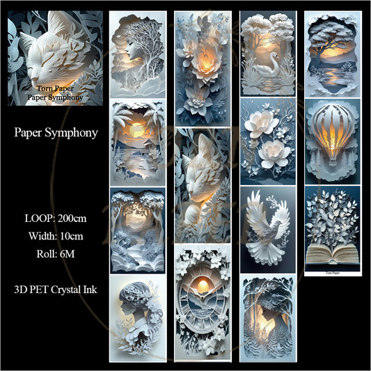 Torn Paper_ Paper Symphony 3D Print PET Tape 200cm TPM 102[1Loop]