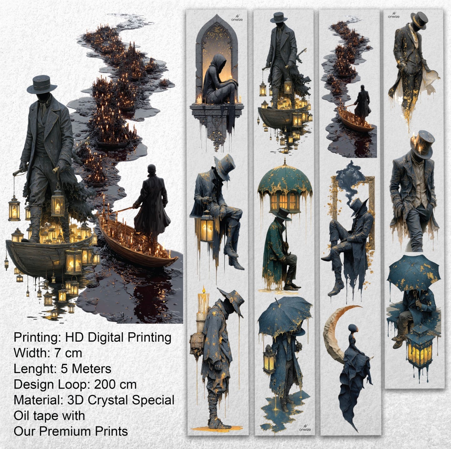 Onwize_ Journal Supplies Midnight Passage 3D Crystal Ink OW 242[1Loop]
