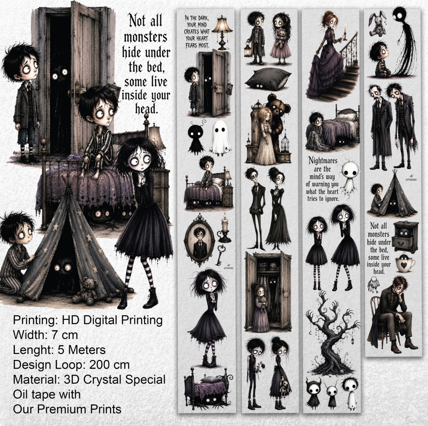 Onwize_ Journal Supplies Monsters Within 3D Crystal Ink OW 244[1Loop]
