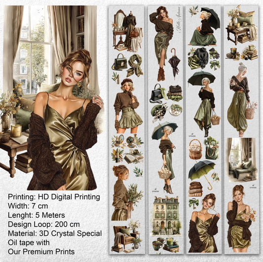 Onwize_ Journal Supplies Olive & Mocha 3D Crystal Ink OW 245[1Loop]