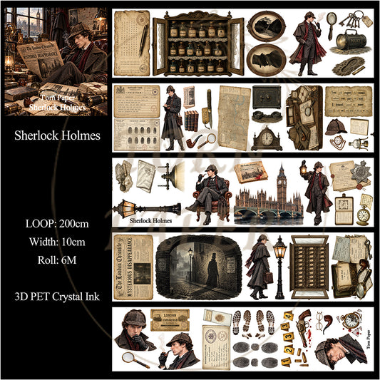Torn Paper_ Sherlock Holmes 3D Print PET Tape 200cm TPM 133[1Loop]
