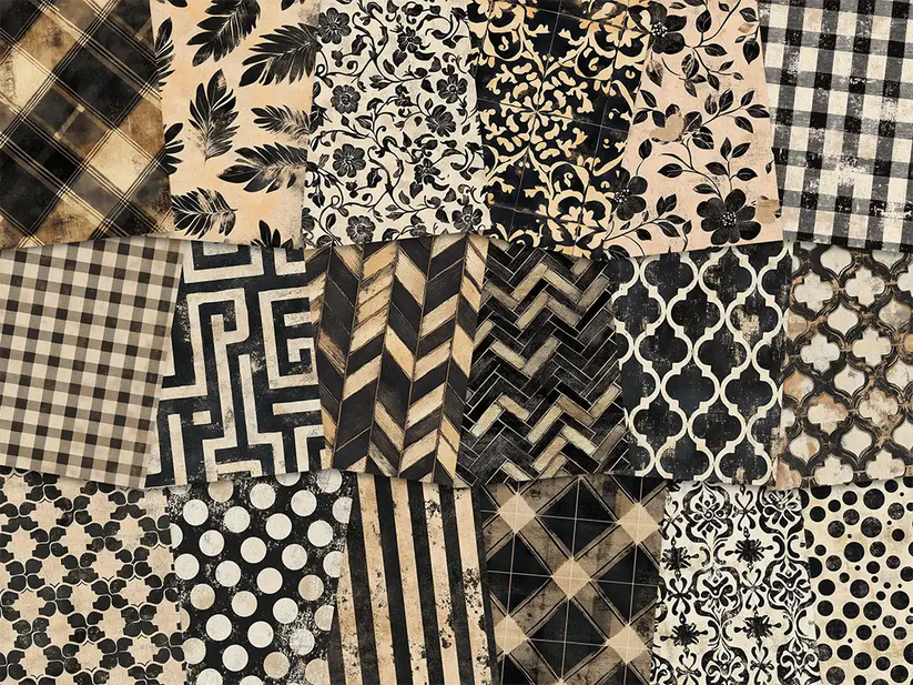 SBRC Decorative Paper Pad Soot SR 086
