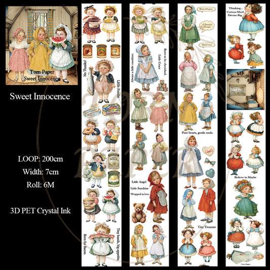 Torn Paper_ Sweet Innocence 3D Print PET Tape 200cm TPM 112[1Loop]