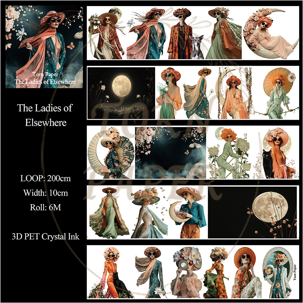 Torn Paper_ The Ladies of Elsewhere 3D Print PET Tape 6m TPM 136[Whole]