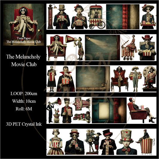 Torn Paper_ The Melancholy Movie Club 3D Print PET Tape 200cm TPM 105[1Loop]