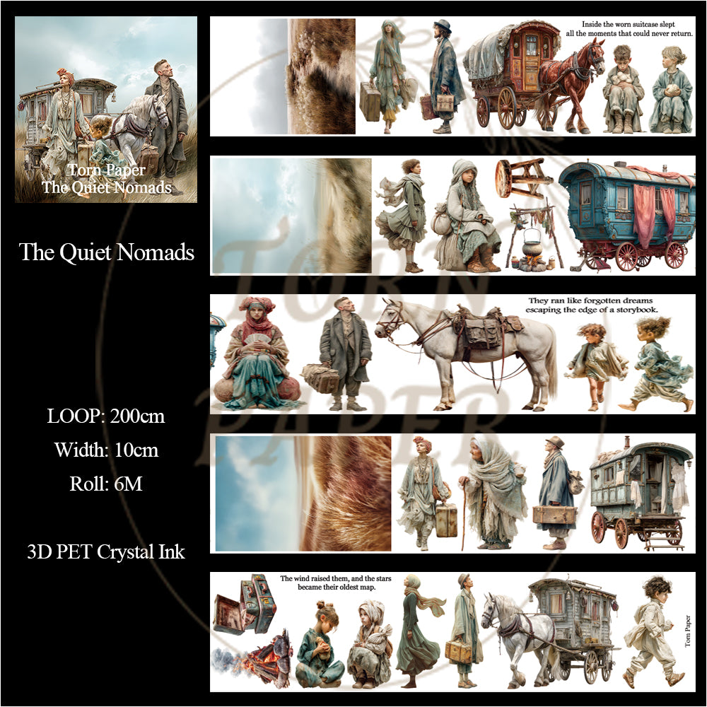 Torn Paper_ The Quiet Nomads 3D Print PET Tape 200cm TPM 106[1Loop]
