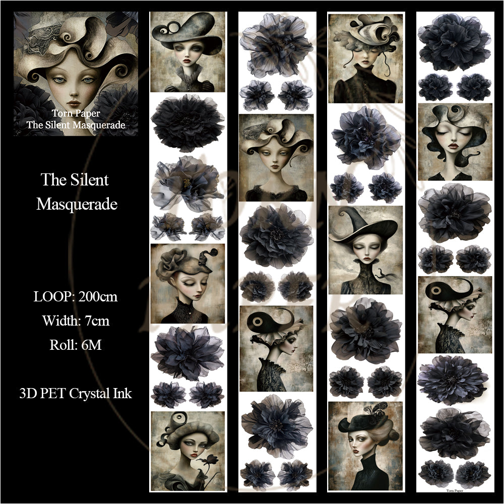 Torn Paper_ The Silent Masquerade 3D Print PET Tape 6m TPM 098[Whole]