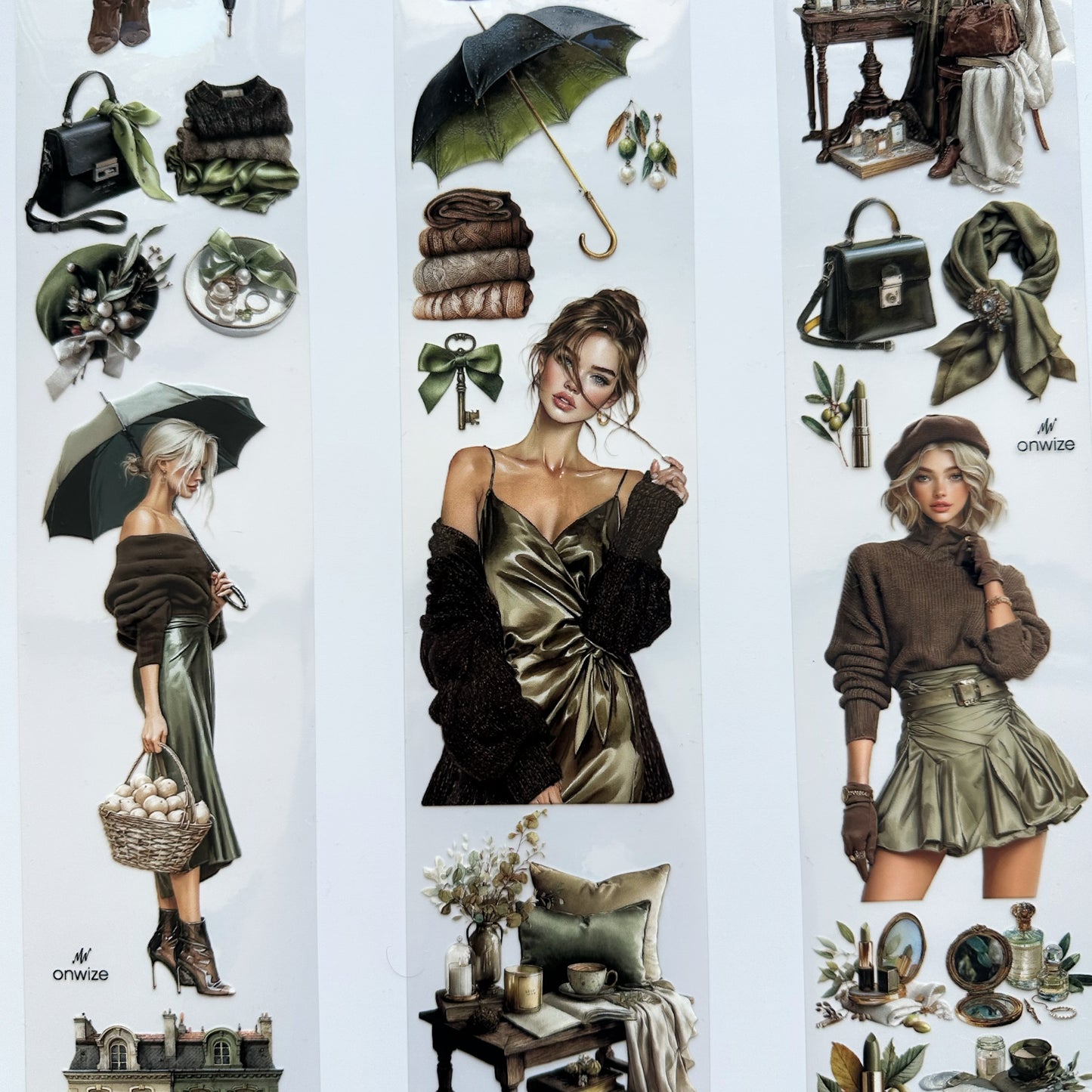 Onwize_ Journal Supplies Olive & Mocha 3D Crystal Ink OW 245[Whole]