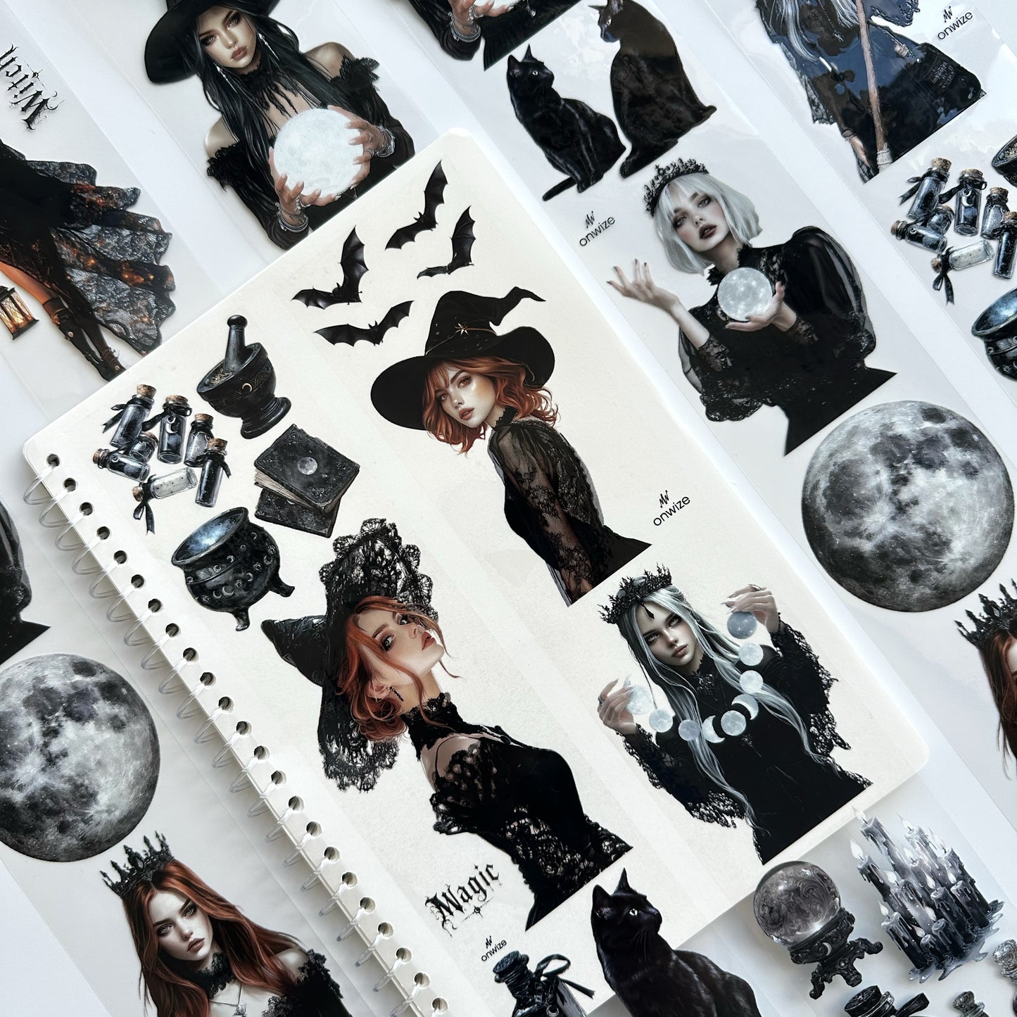 Onwize_ Journal Supplies Moonlit Witch 3D Crystal Ink OW 246[1Loop]