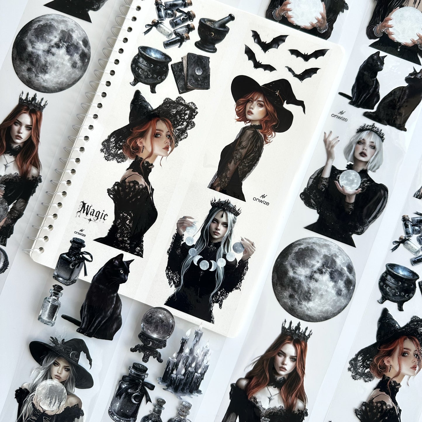Onwize_ Journal Supplies Moonlit Witch 3D Crystal Ink OW 246[1Loop]