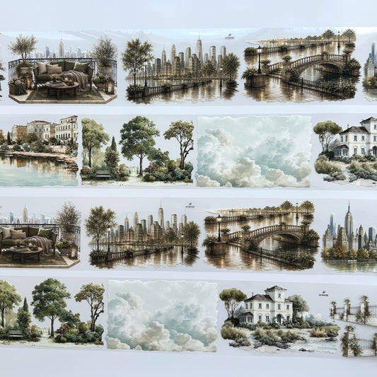 Onwize_ Journal Supplies Golden Cityscape 3D Crystal Ink OW 251[1Loop]