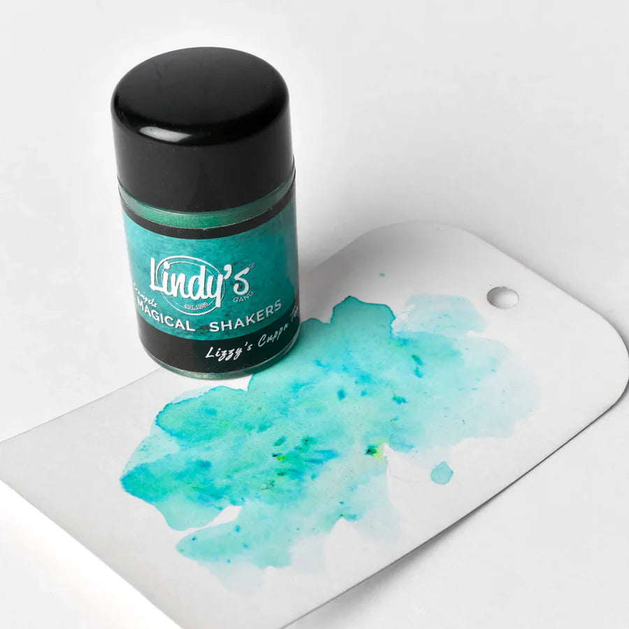 Lindy's Gang Powder ink Lizzy Cuppa Tea Teal Magical Shaker LY 026