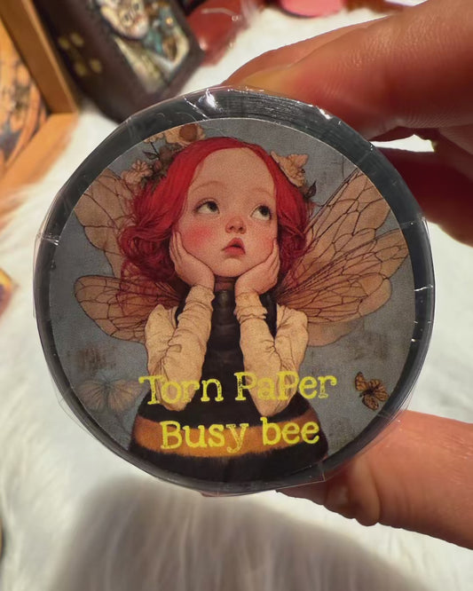 Torn Paper_ Busy bee 3D Print PET Tape 6m TPM 005[Whole]